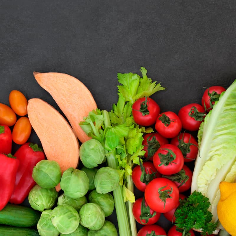 Improve vision naturally - an assortment of foods containing carotenoids