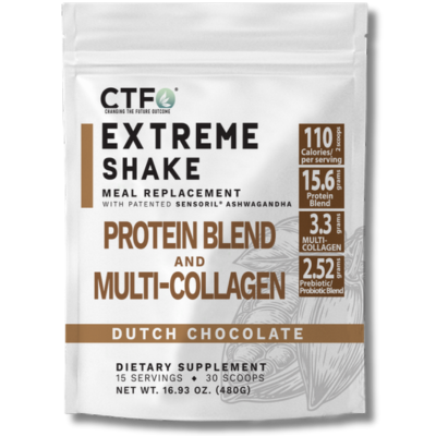 Extreme Shake protein shake with probiotics and multi-collagen peptides from CTFO