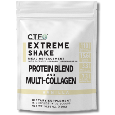 Extreme Shake from CTFO with Protein, Multi Collagen, Ashgawanda