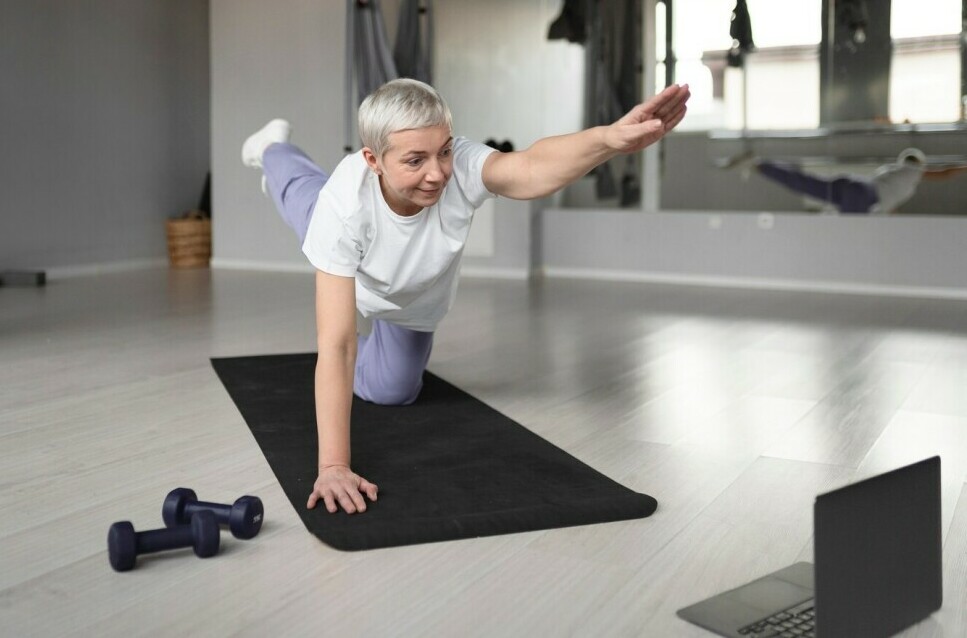 woman exercising